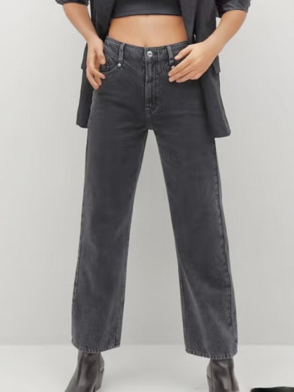 Mango Danila Highrise Wide Leg Jeans